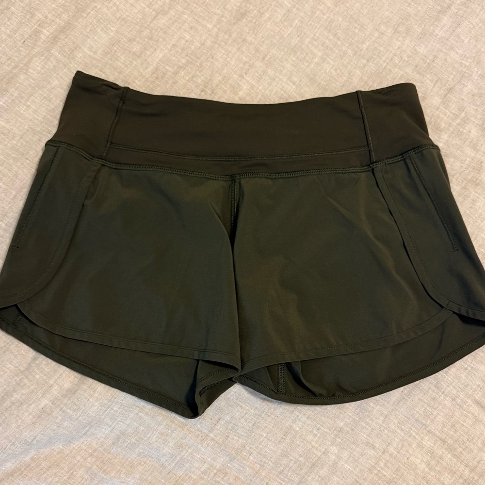 lululemon athletica Dark Green Athletic Shorts
